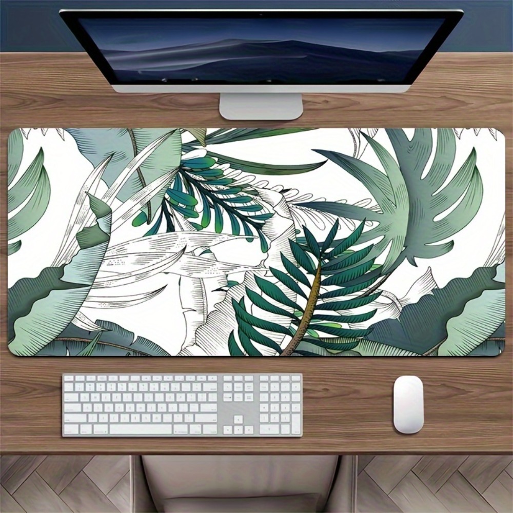 Desk Setup With Plants - Tappetino per scrivania con motivo vegetale
