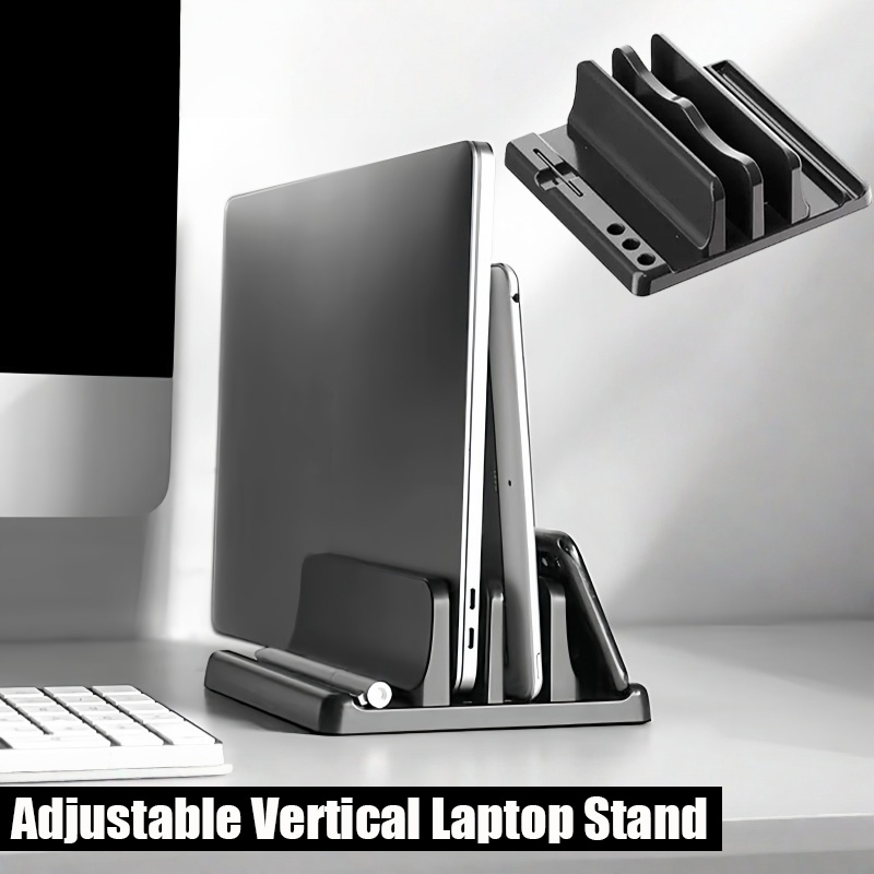 Vertical Laptop Stand - Supporto verticale per laptop, supporto regolabile
