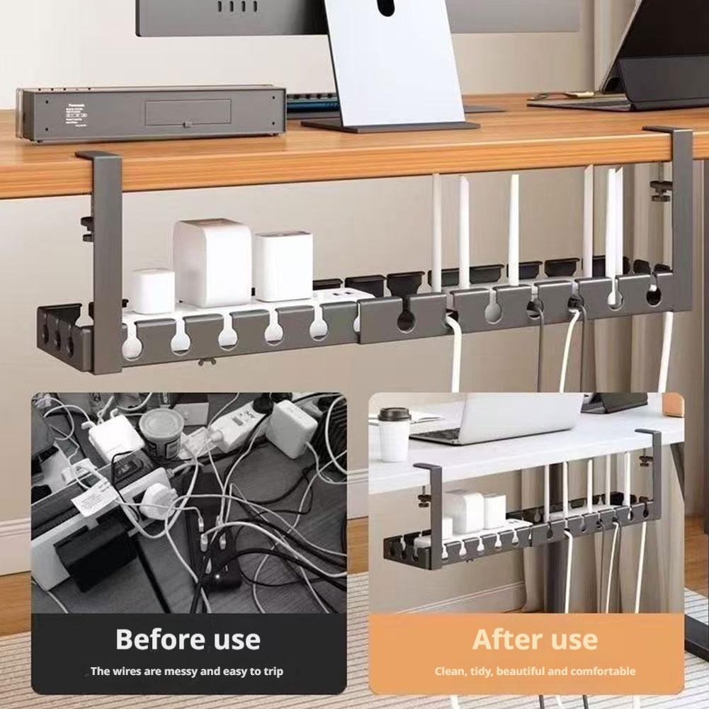 Desk Setup Shelves - Gestione dei cavi allungabile sotto la