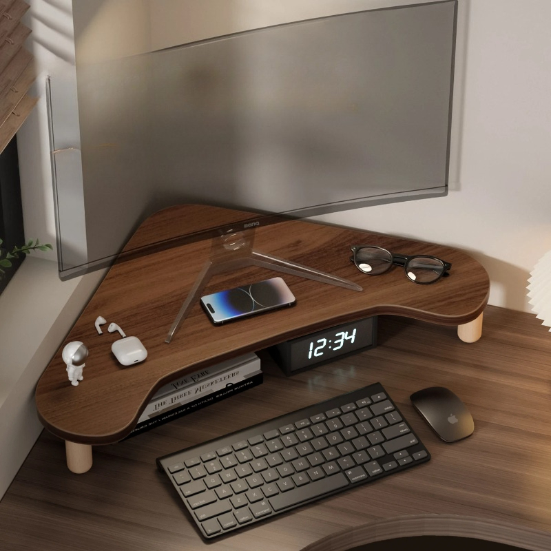 Monitor Riser Wood - Supporto per Computer ad Angolo, Rialzo