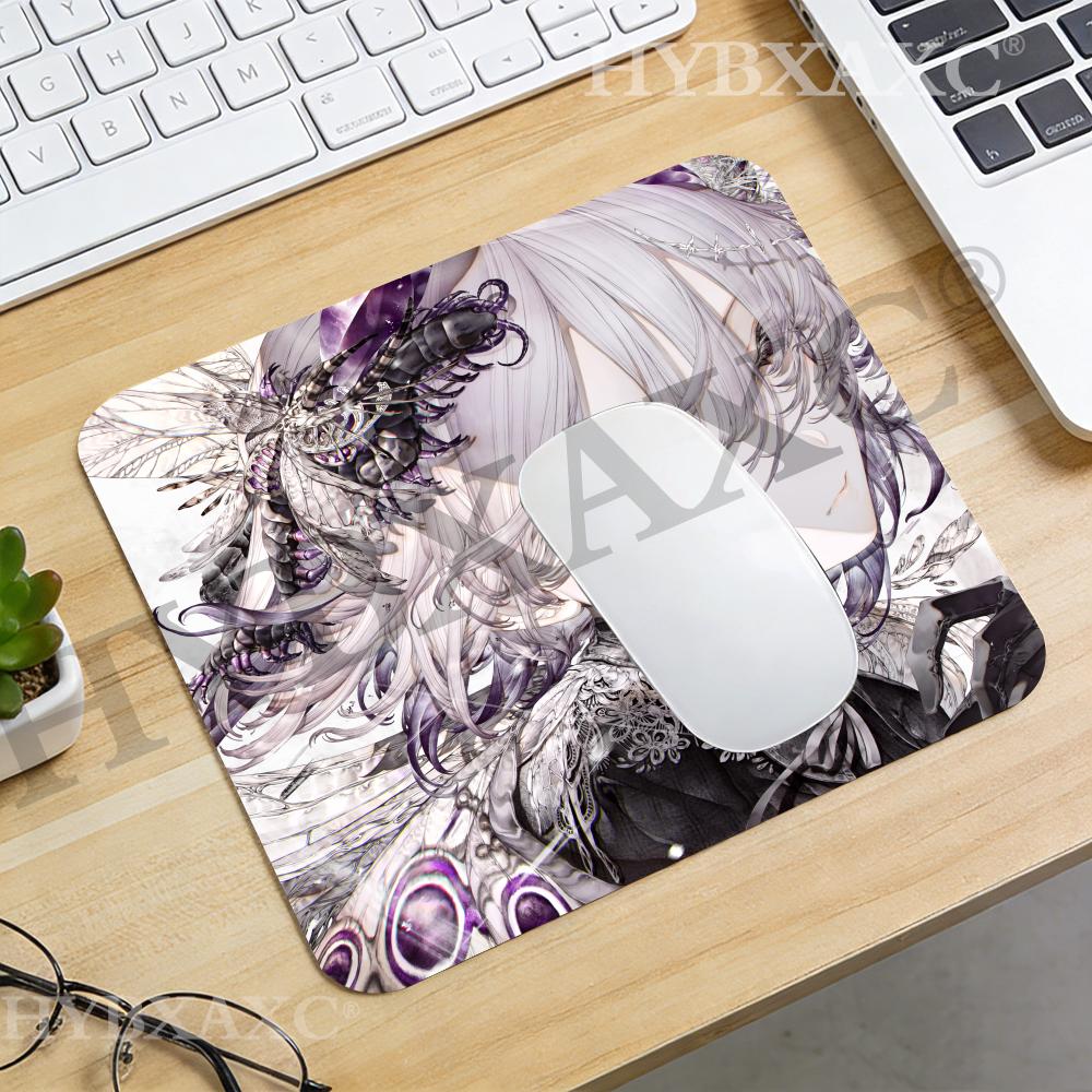 Work Desk Home Setup - HYBXAXC Tappetino per Mouse Elegante Argento
