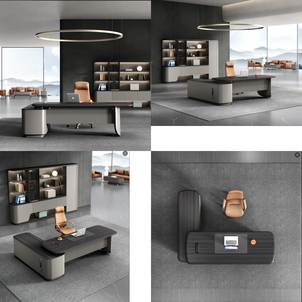 Work Desk Home Setup - Scrivania Direzionale Moderna di Lusso a