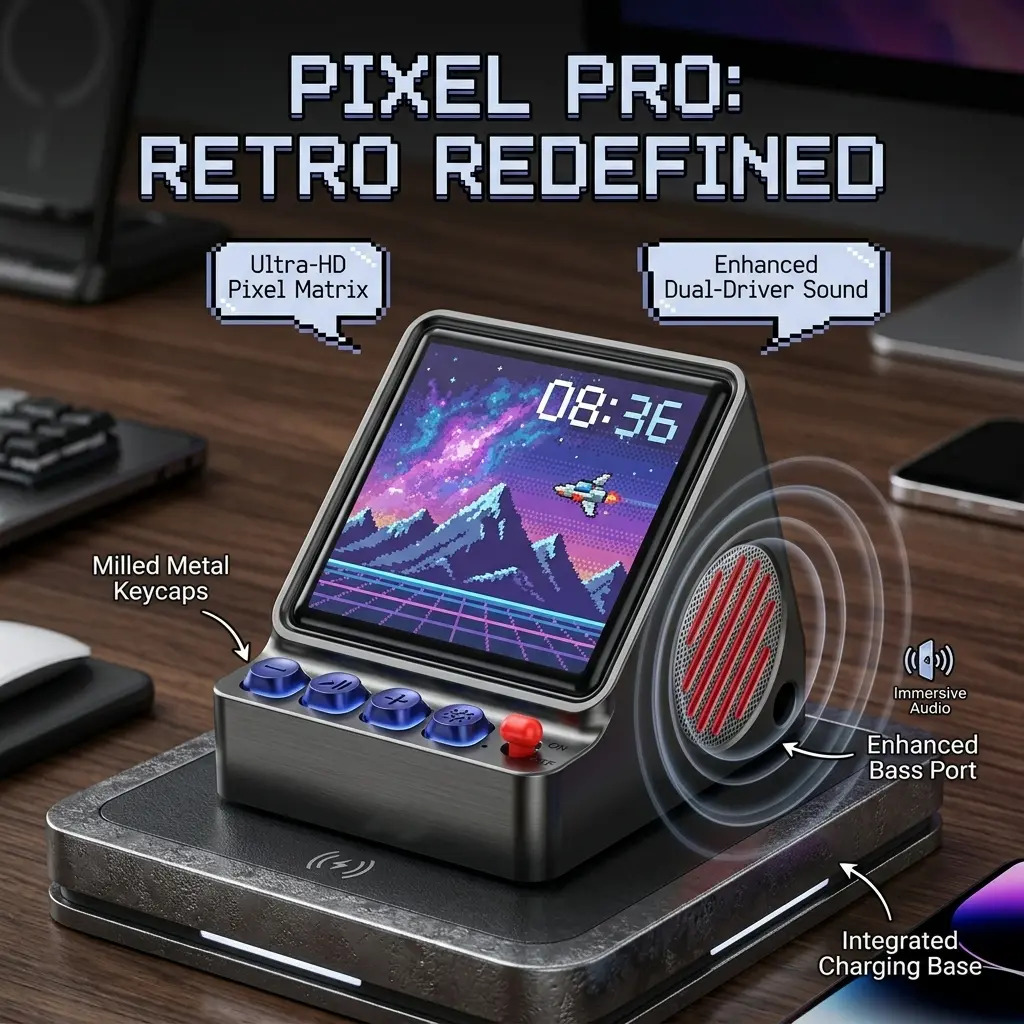 Desk Setup With Speakers - Altoparlante Portatile con Display LED Programmabile