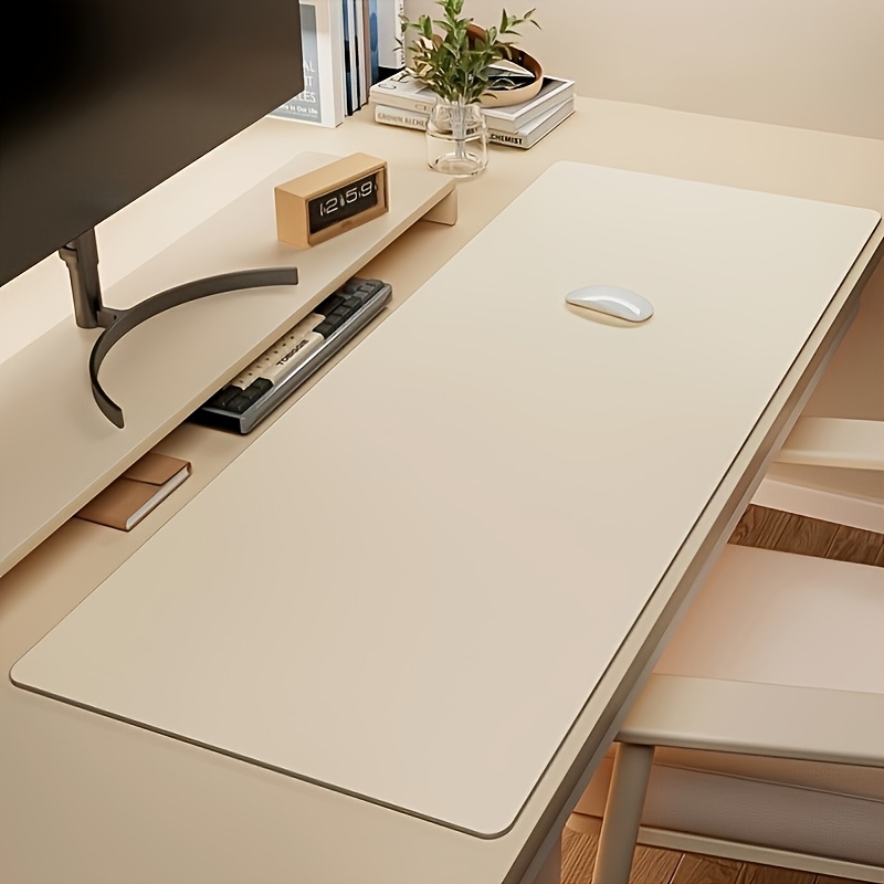 Desk Setup Ergonomic - Tappetino per mouse grande in pelle