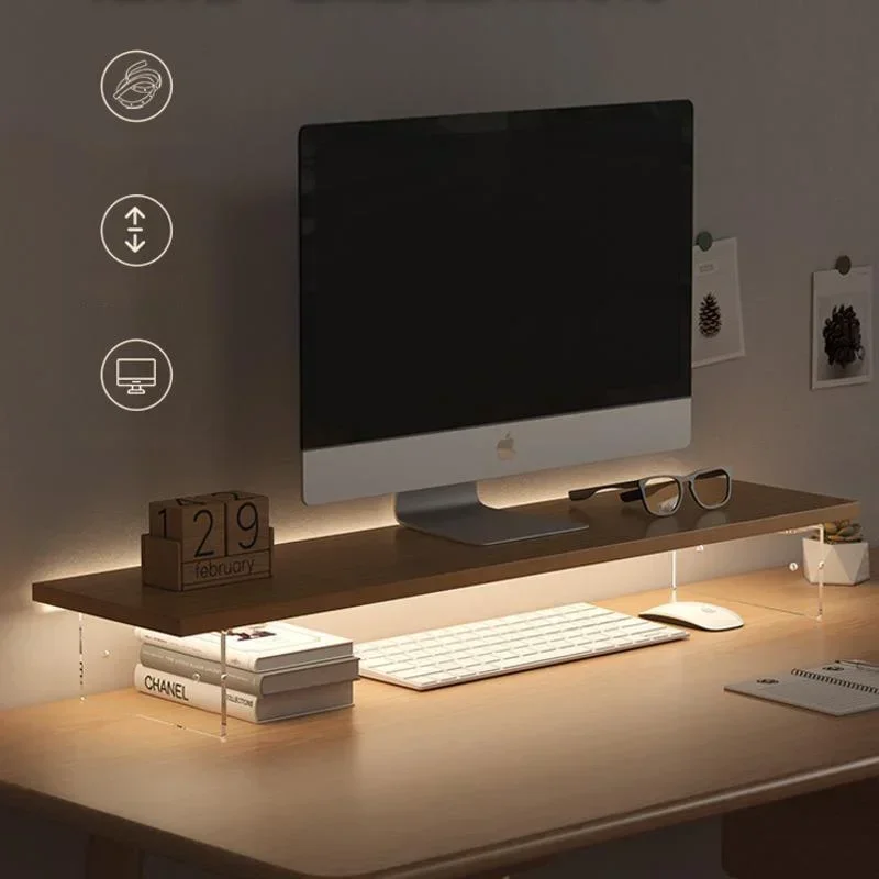 L Shaped Desk Setup - Monitor per computer Tavolo basso Schermo