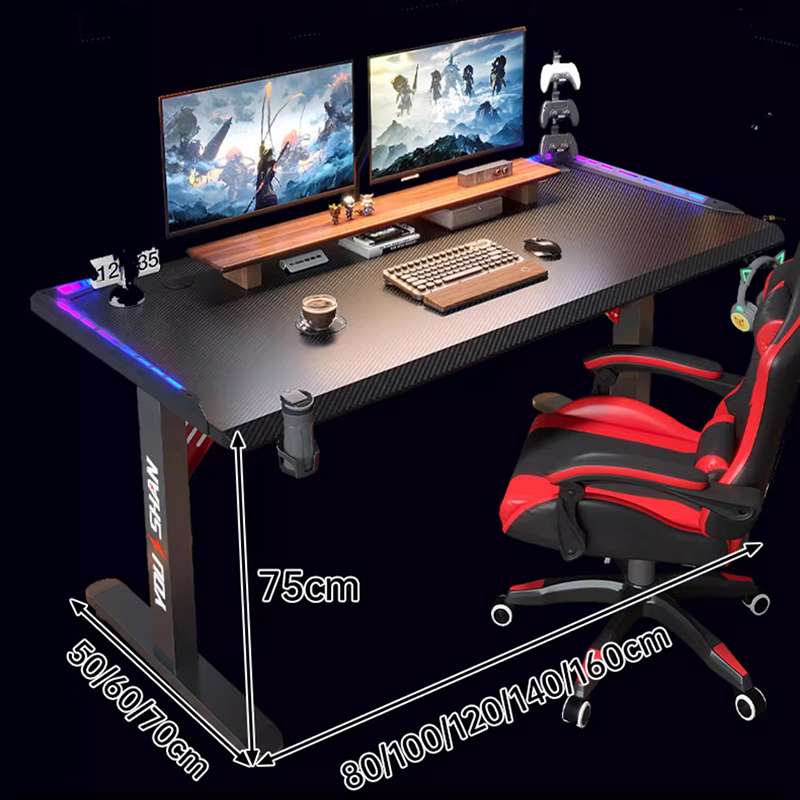 L Shaped Desk Setup - Tavolo con piano sollevabile per computer