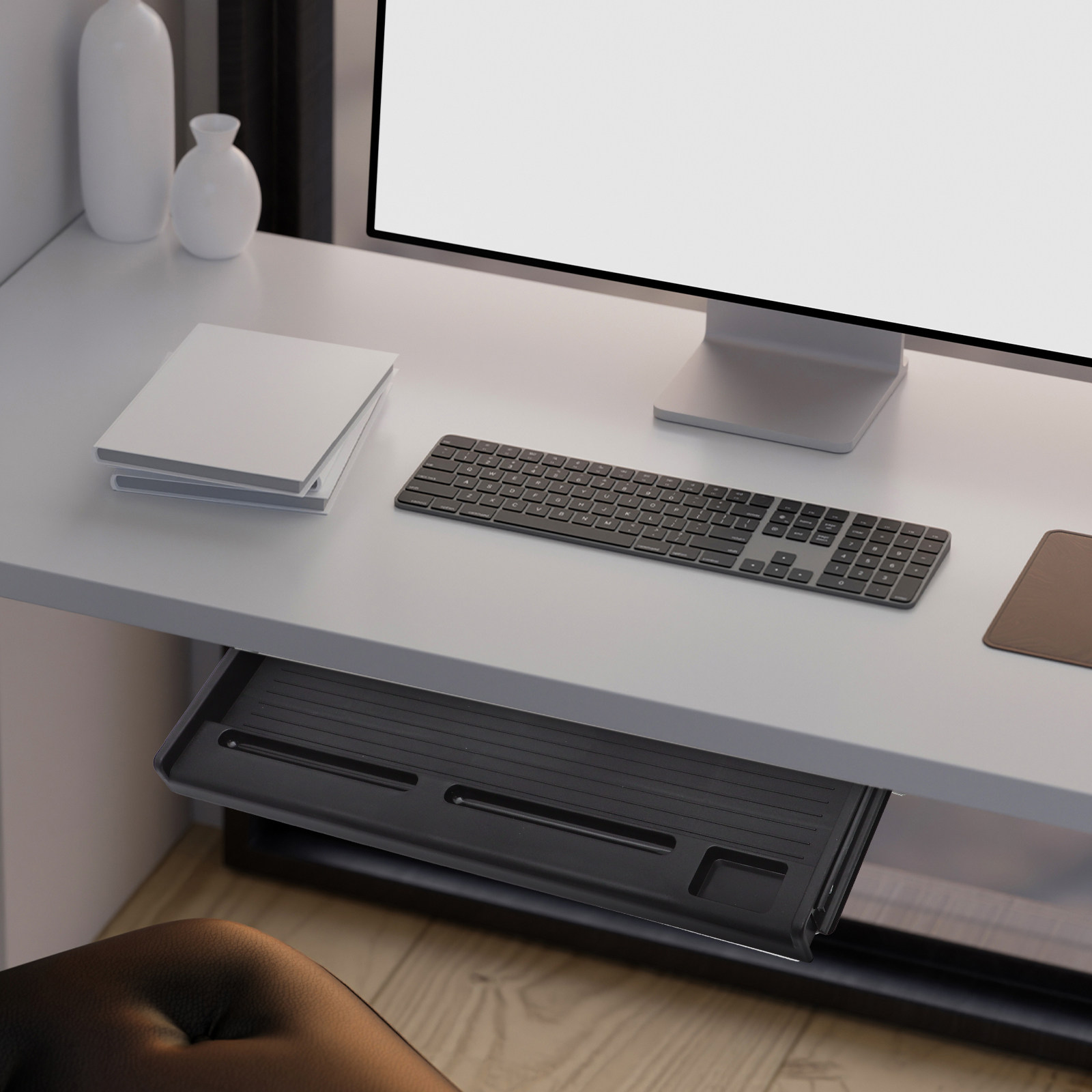 Desk Setup Office - 1 Set di Cassetto per Tastiera