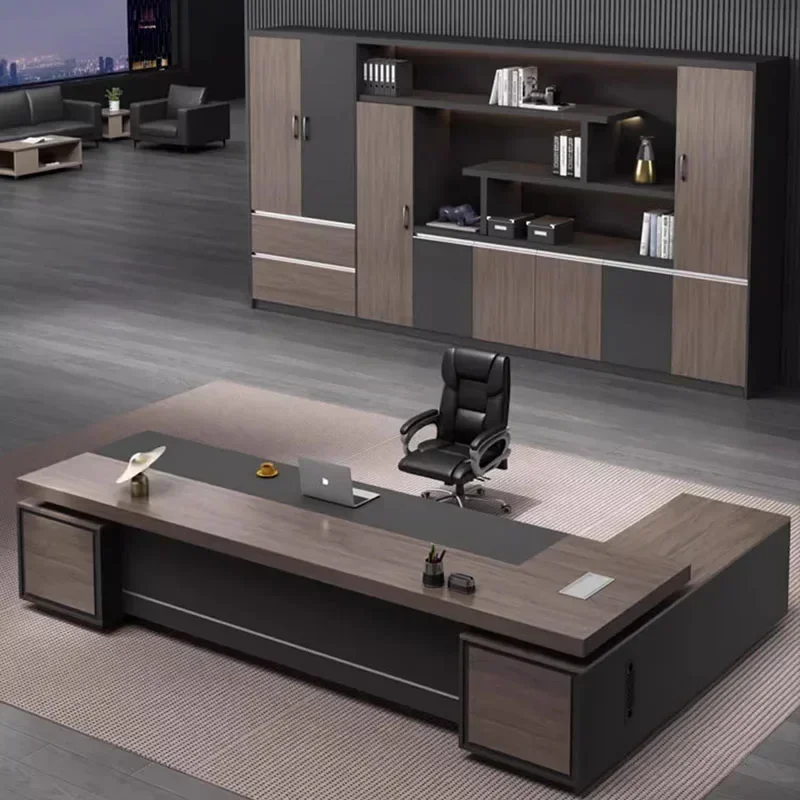 Work Desk Home Setup - Scrivania con Piano Sollevabile, Sedia da