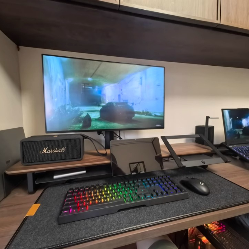 Desk Setup For Laptop And Monitor - Supporto per monitor modulare Supporto da