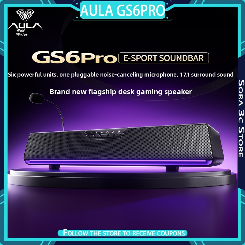 Desk Setup With Speakers - AULA GS6Pro Altoparlante Esports Configurazione da