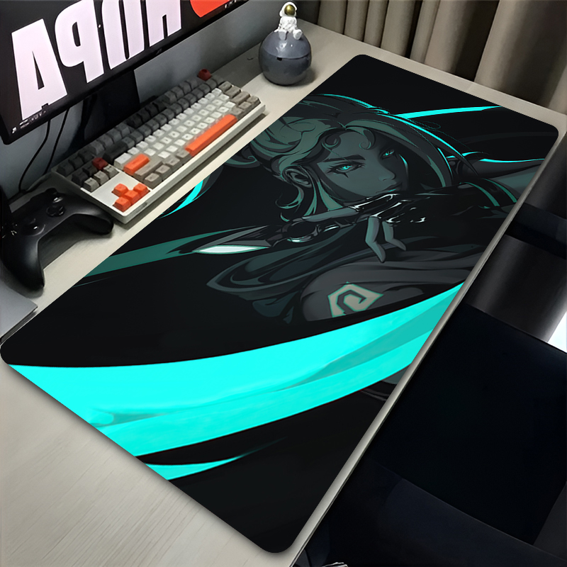 Desk Setup Ergonomic - Tappetino per Mouse XXL Valorant Jett,