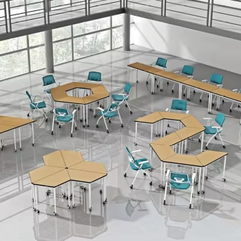 Desk Setup Office - Set scrivania e sedia per aula