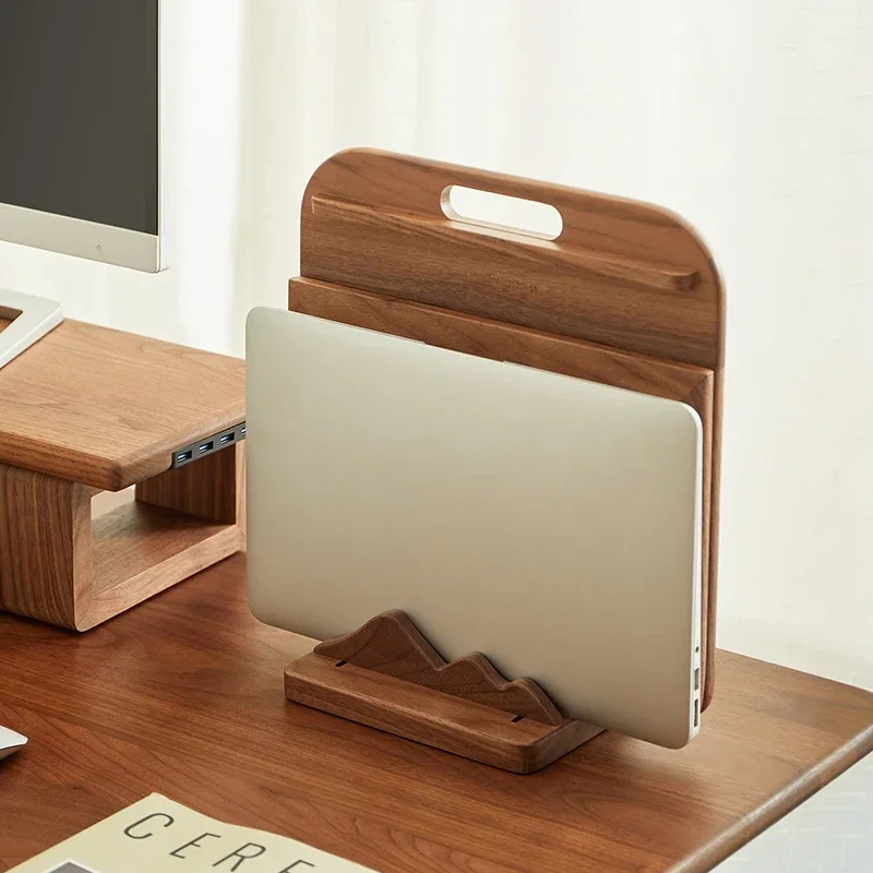 Vertical Laptop Stand - Supporto per Laptop in Legno Personalizzato,