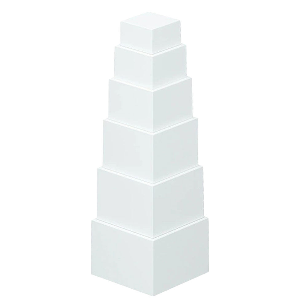 Desk Setup White - Set di 6 Cubi Espositivi in