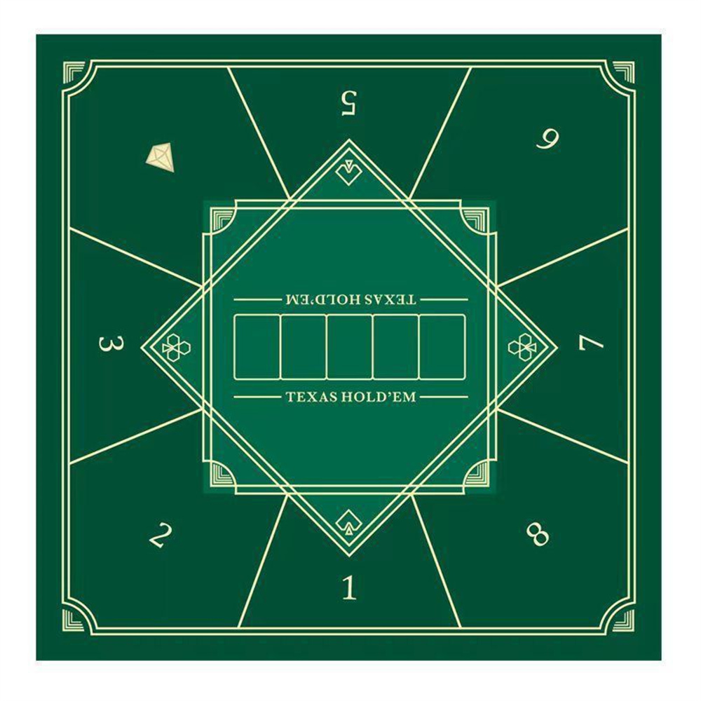 Rubber Mat Desk - Tappetino da Poker Texas Hold'em Rinforzato,