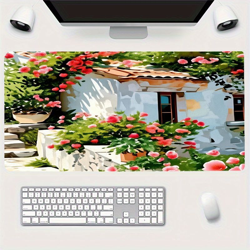 Desk Setup With Plants - Tappetino per mouse creativo in ferro