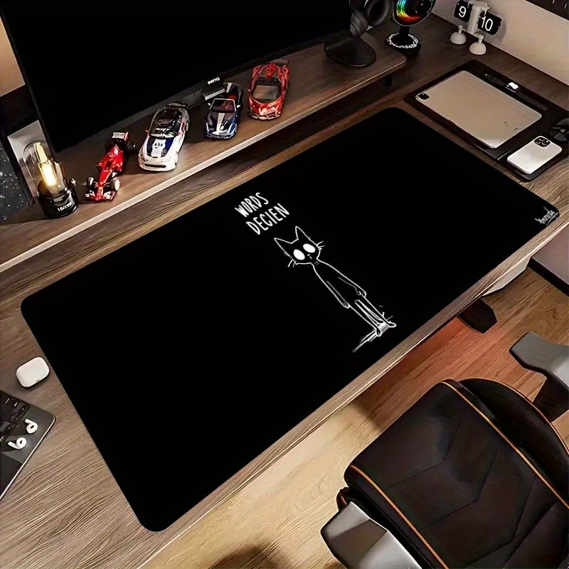 Desk Setup Gaming And Work - Tappetino per Mouse da Gaming Esteso