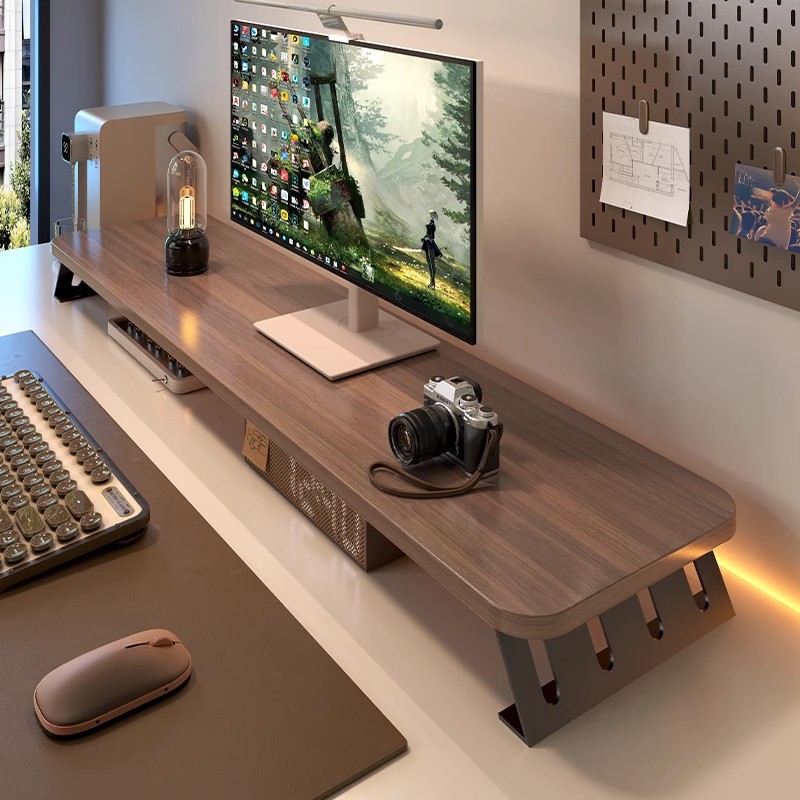 Monitor Riser Wood - Supporto per aumentare l'altezza del monitor