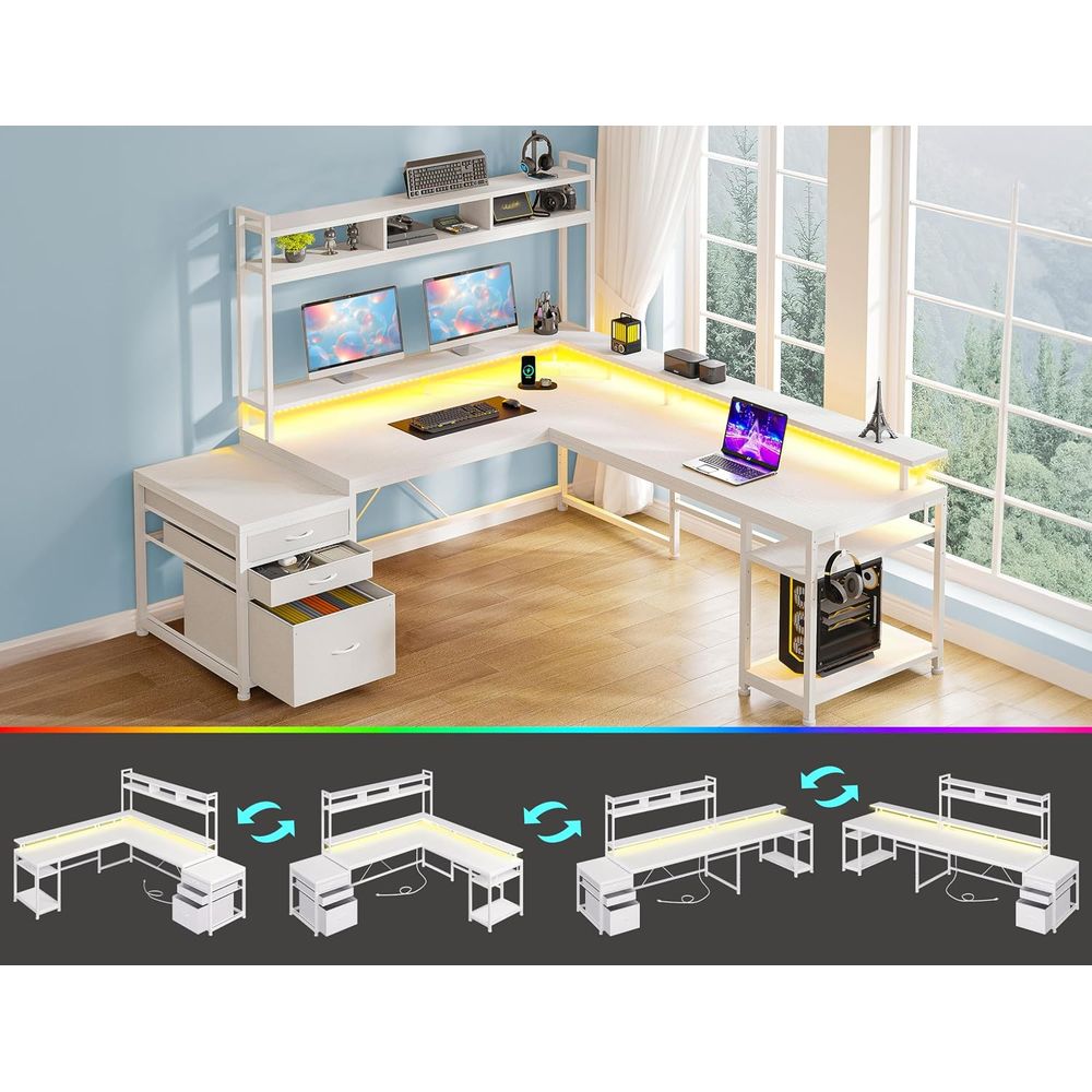 Scrivania a L da 104 Pollici p - L Shaped Desk Setup recensione e prezzo
