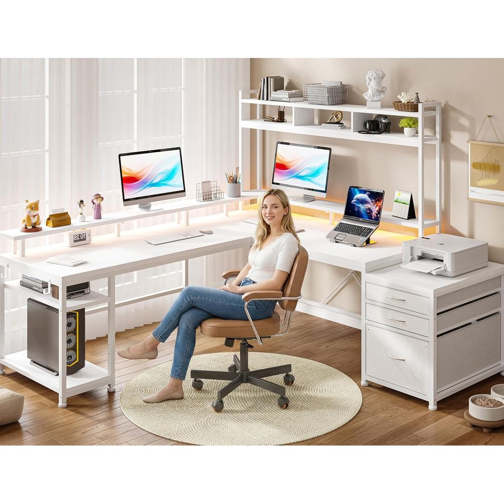 Scrivania a L da 104 Pollici p - L Shaped Desk Setup recensione e prezzo
