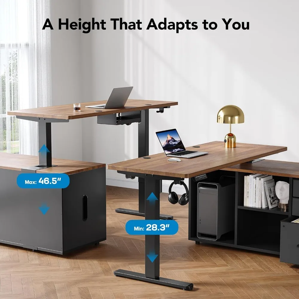 Scrivania a L HUANUO da 55 pol - L Shaped Desk Setup recensione e prezzo