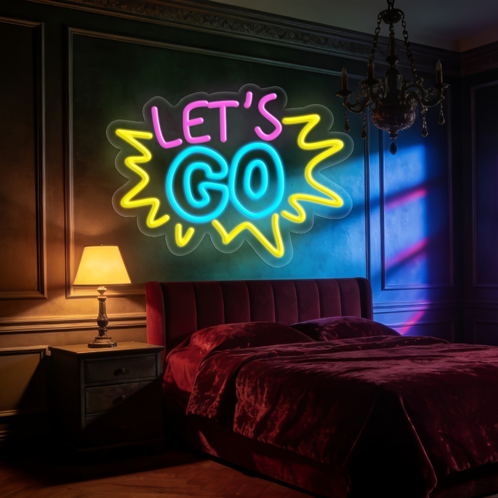 LET'S GO Insegna al Neon LED M - Desk Setup Quotes recensione e prezzo