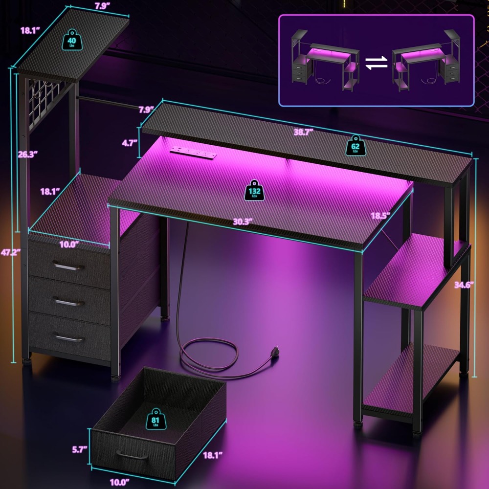 Scrivania da Gaming Reversibil - L Shaped Desk Setup recensione e prezzo