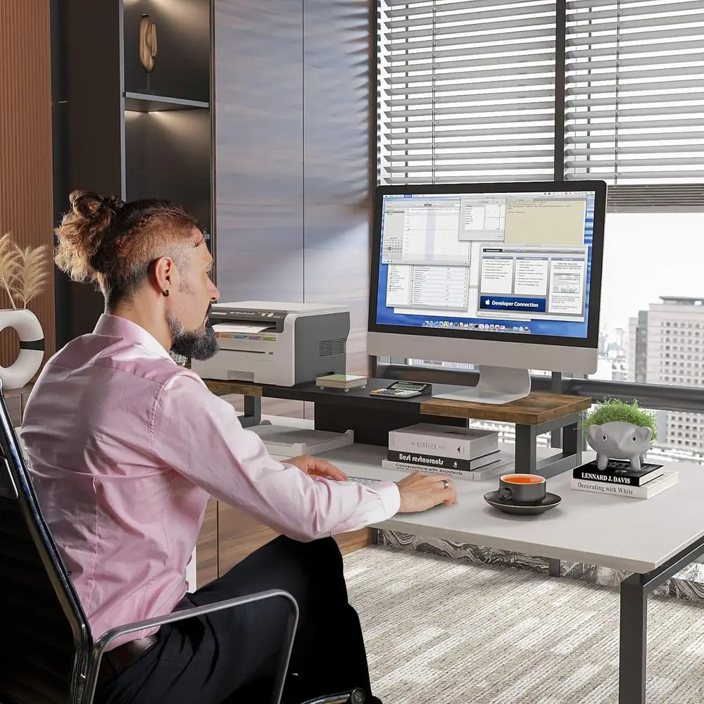 Supporto per Doppio Monitor, S - Monitor Riser Wood recensione e prezzo