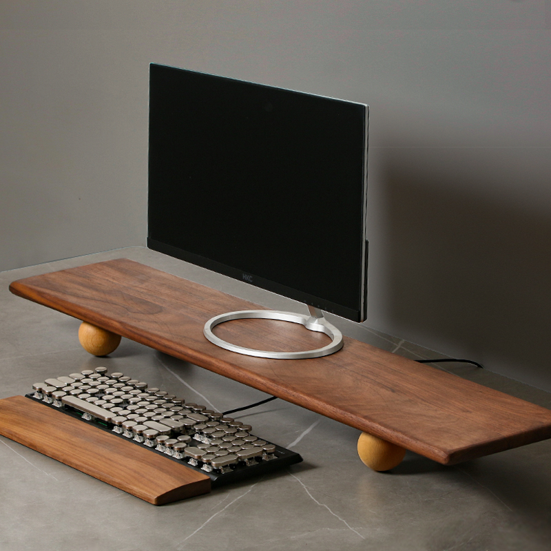 Supporto per monitor in legno  - Desk Setup For Laptop And Monitor recensione e prezzo
