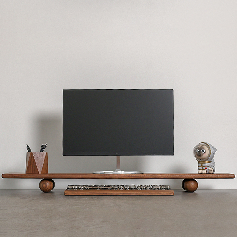 Supporto per monitor in legno  - Desk Setup For Laptop And Monitor recensione e prezzo