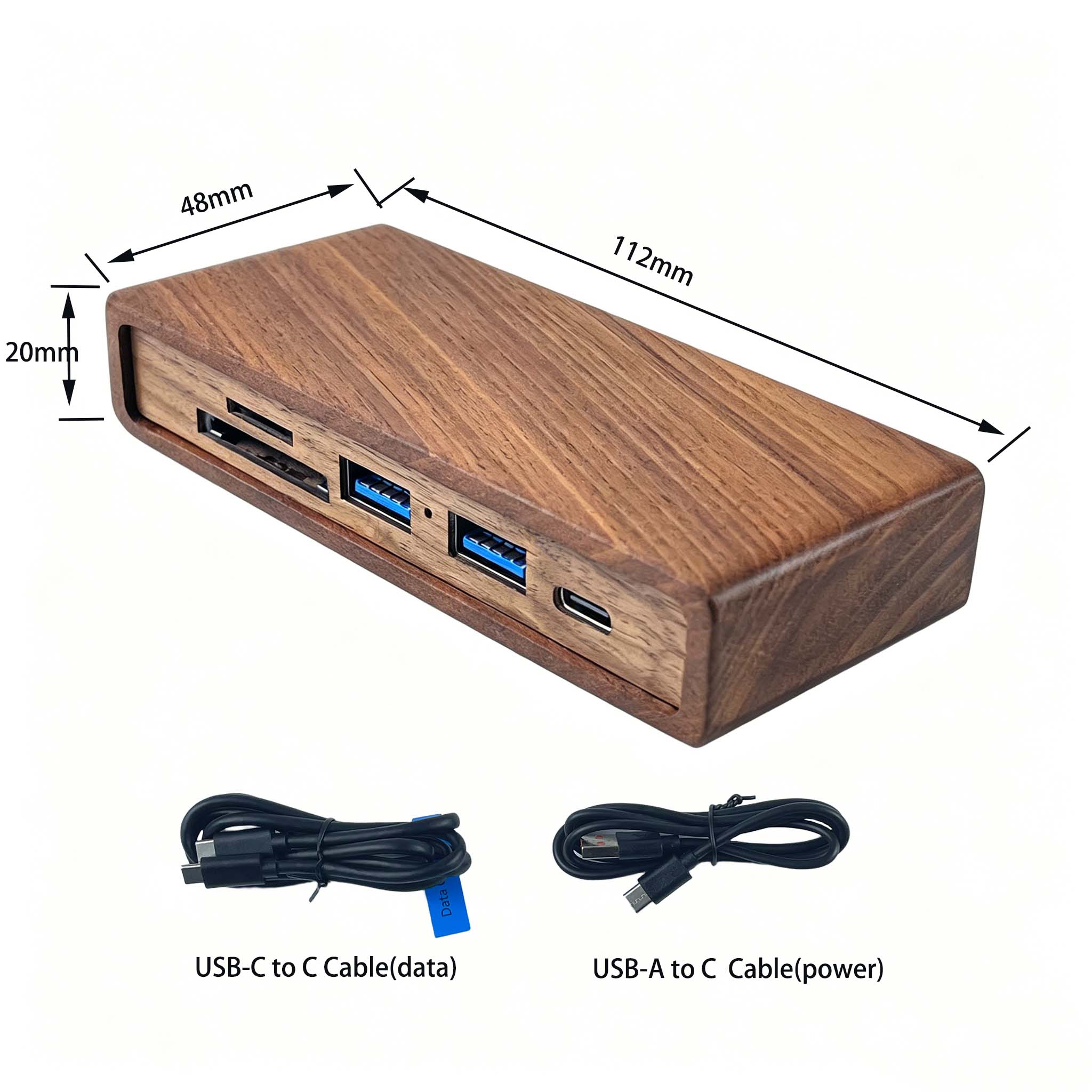 Hub USB 5-in-1 in Legno di Noc - Desk Setup Usb Hub recensione e prezzo