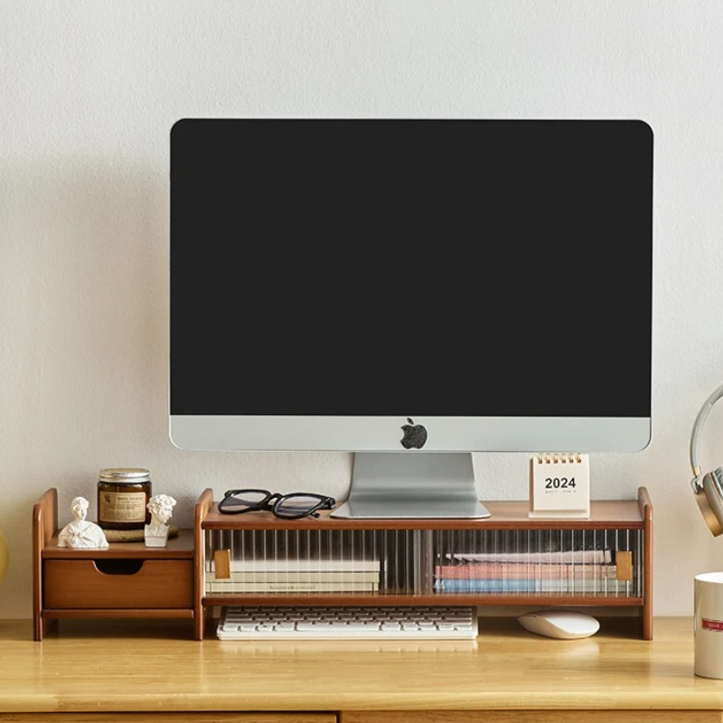 ‌ Supporto per monitor con cas - Monitor Riser Wood recensione e prezzo
