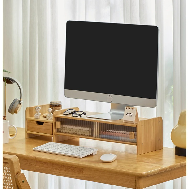 ‌ Supporto per monitor con cas - Monitor Riser Wood recensione e prezzo