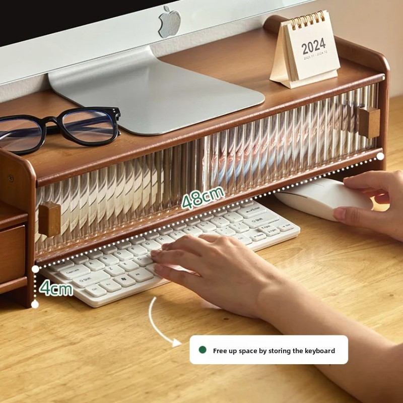 ‌ Supporto per monitor con cas - Monitor Riser Wood recensione e prezzo