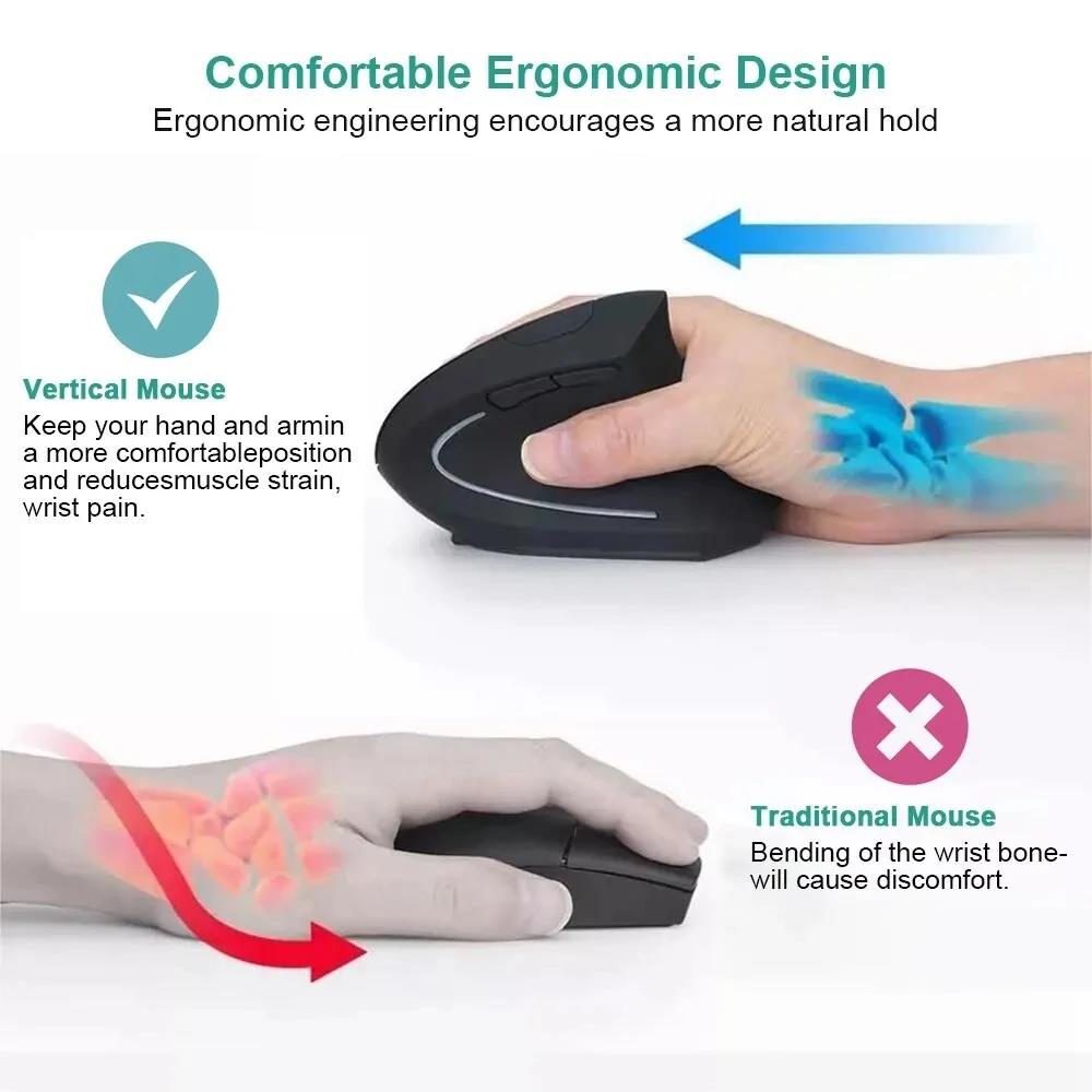 Mouse Wireless Ergonomico 1600 - Desk Setup Gaming And Work recensione e prezzo