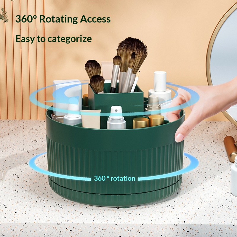 360 °   Contenitore Rotante da - Desk Setup Shelves recensione e prezzo