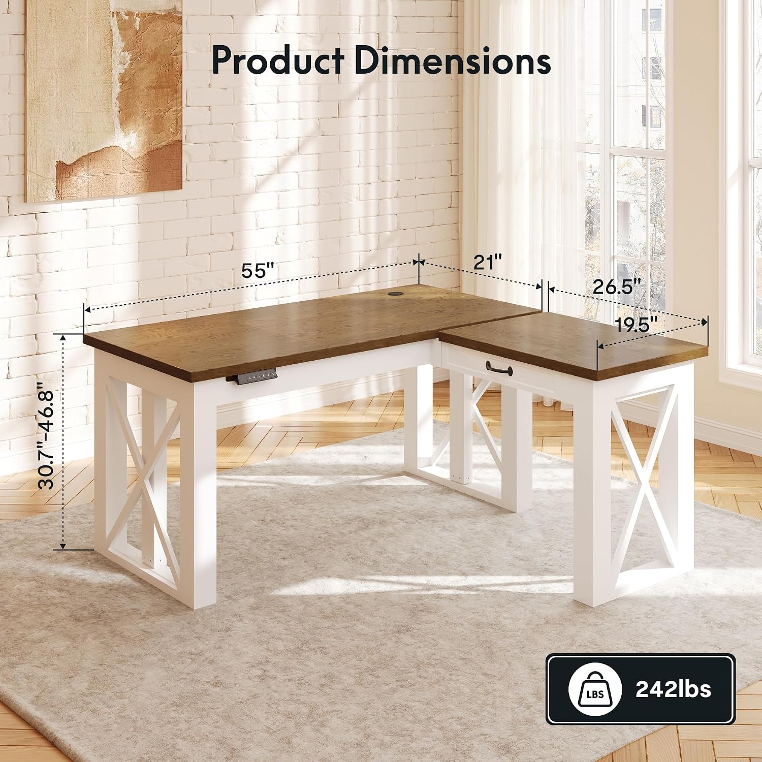 Scrivania ad Angolo a L con Ca - L Shaped Desk Setup recensione e prezzo