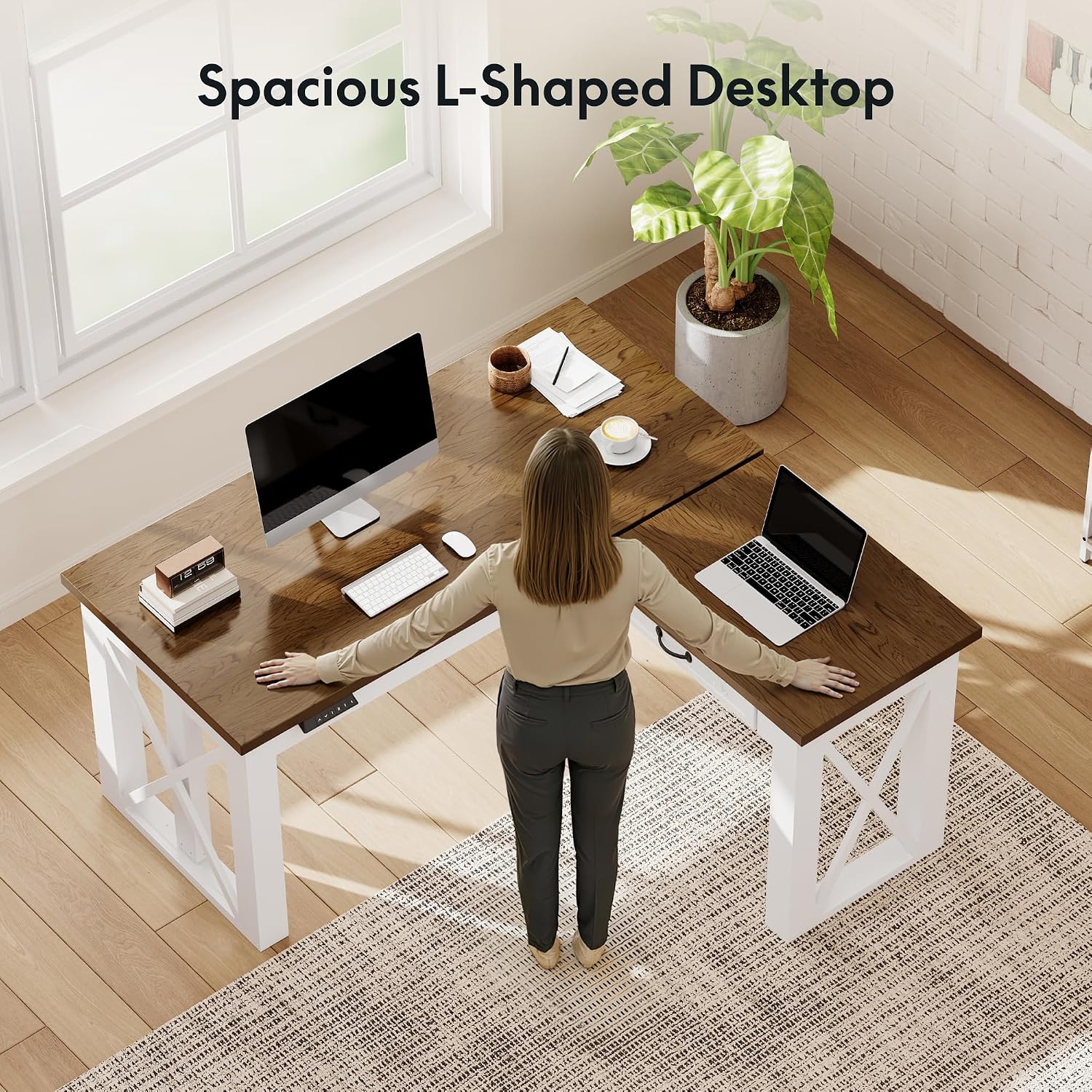 Scrivania ad Angolo a L con Ca - L Shaped Desk Setup recensione e prezzo