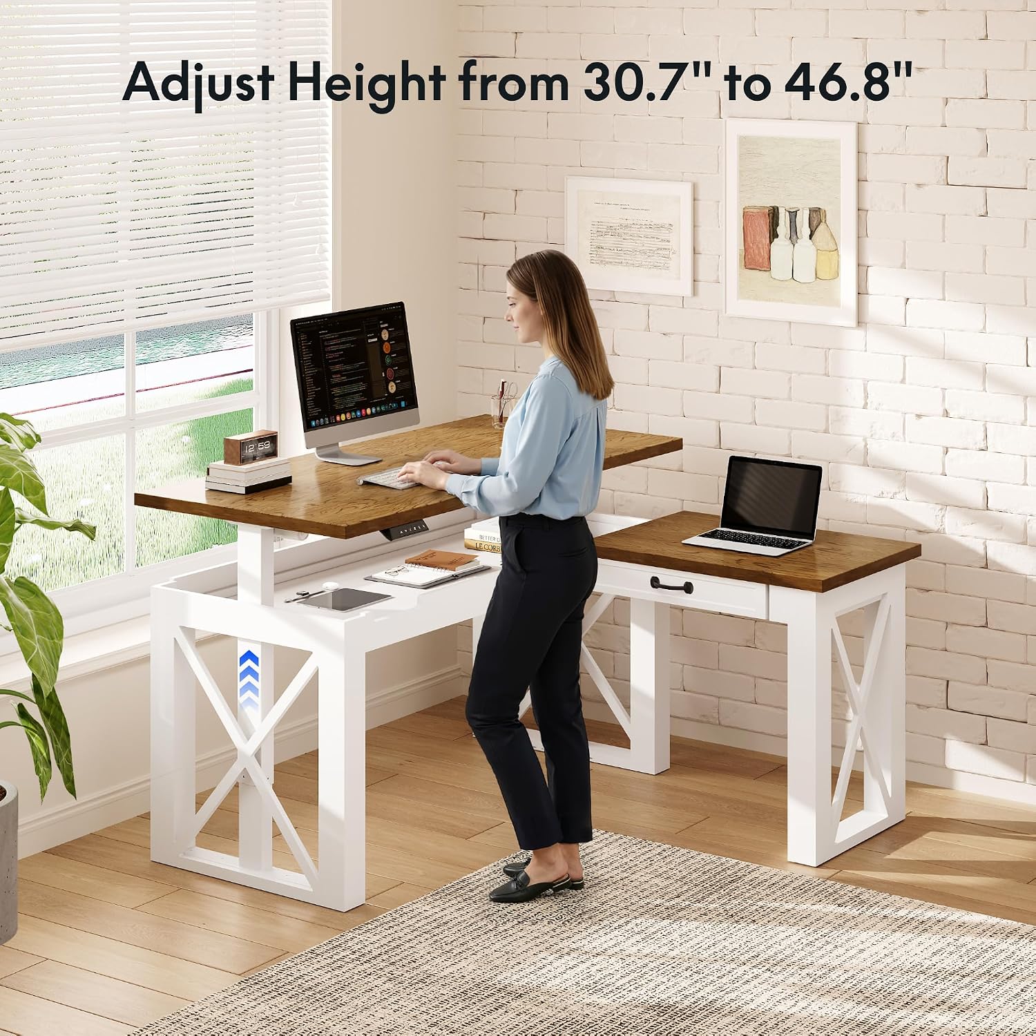 Scrivania ad Angolo a L con Ca - L Shaped Desk Setup recensione e prezzo