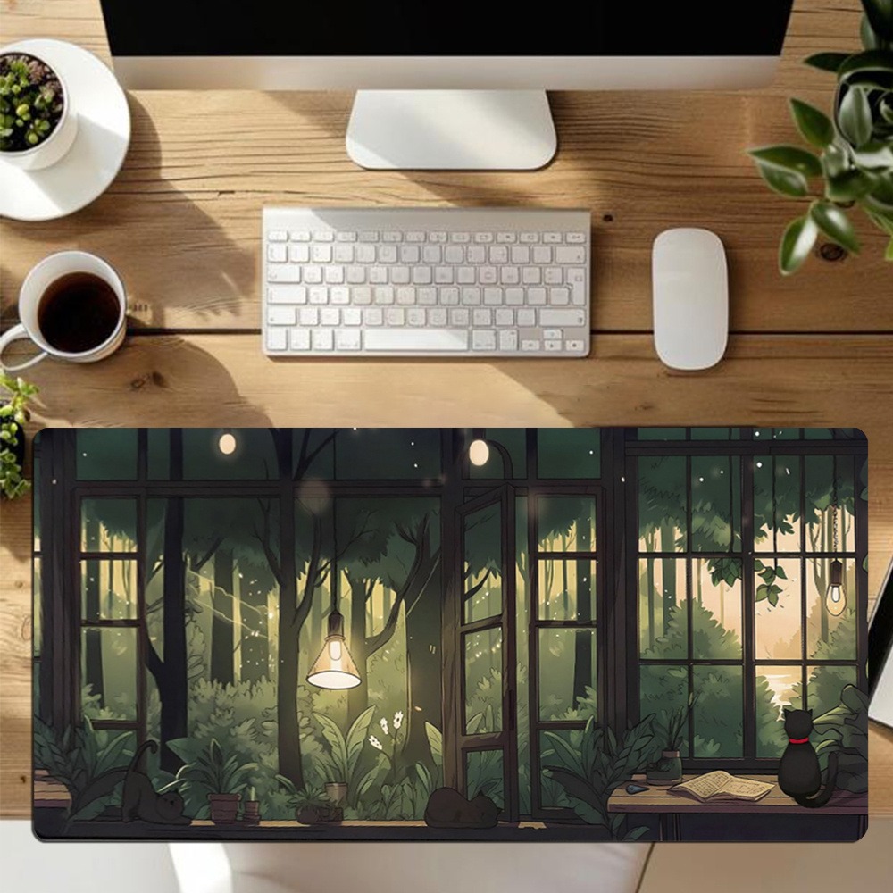 Tappetino da scrivania Lofi ca - Desk Setup With Plants recensione e prezzo