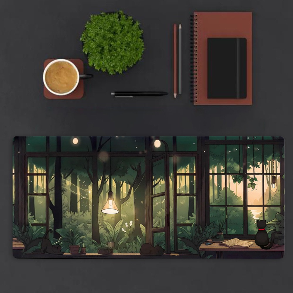 Tappetino da scrivania Lofi ca - Desk Setup With Plants recensione e prezzo