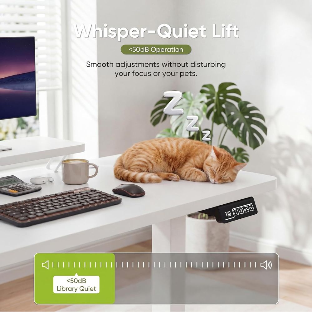 Scrivania Sit-Stand Bianca da  - Desk Setup White recensione e prezzo