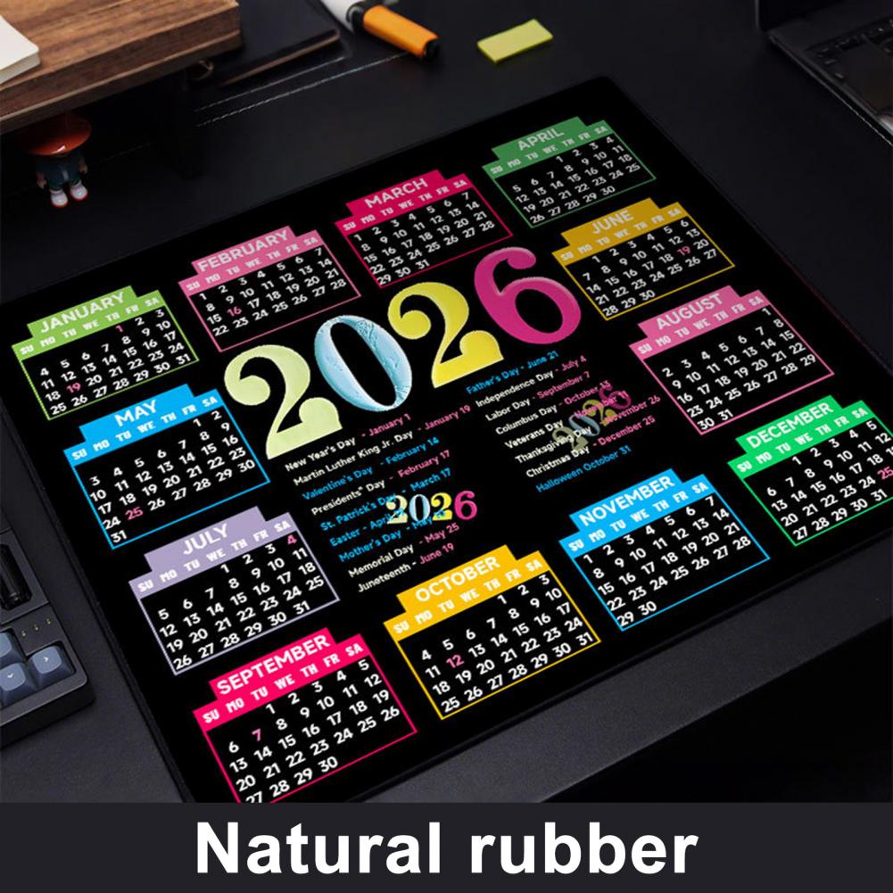Tappetino per mouse calendario - Rubber Mat Desk recensione e prezzo