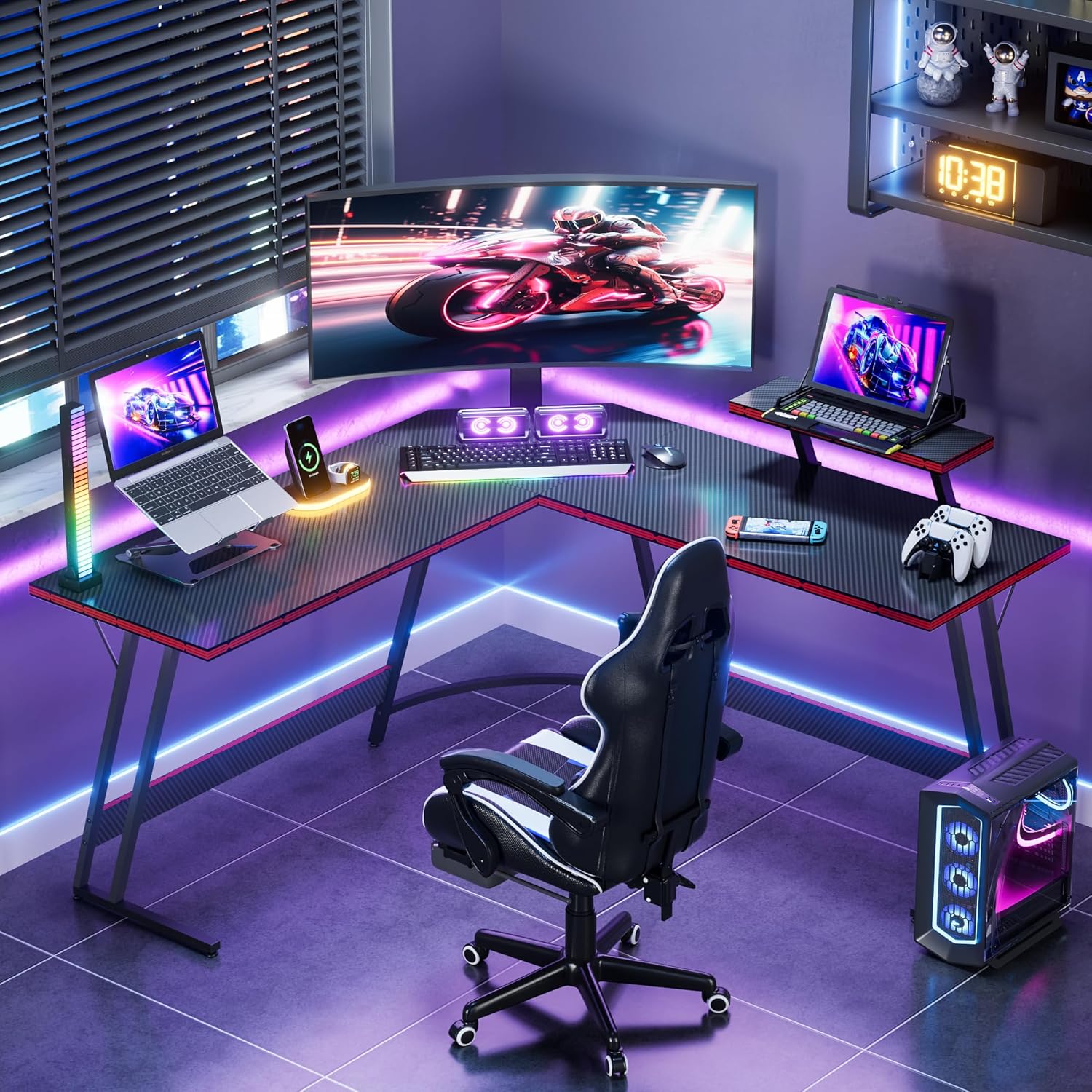 Scrivania da Gaming a L Regola - L Shaped Desk Setup recensione e prezzo