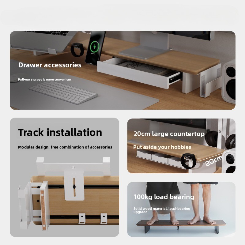 Supporto per Monitor in Legno  - Monitor Riser Wood recensione e prezzo