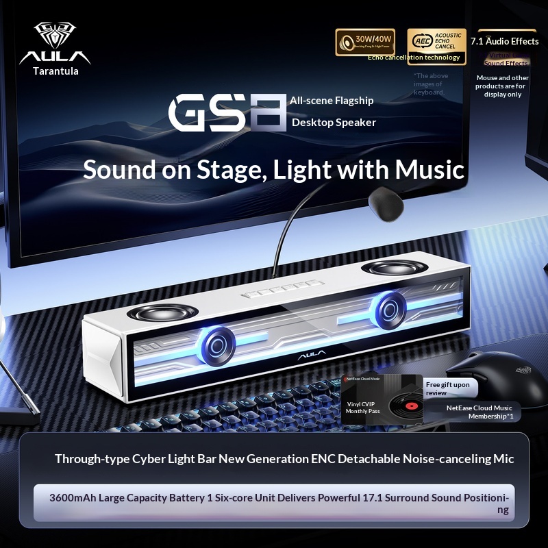 Altoparlante da Gaming Aula Gs - Desk Setup With Speakers recensione e prezzo
