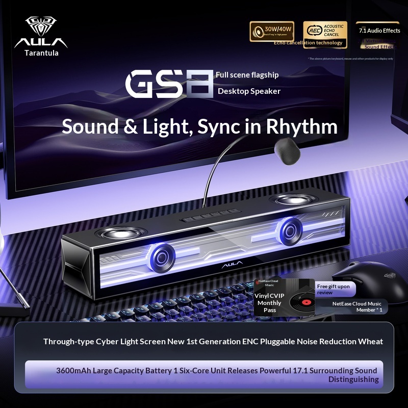 Altoparlante da Gaming Aula Gs - Desk Setup With Speakers recensione e prezzo