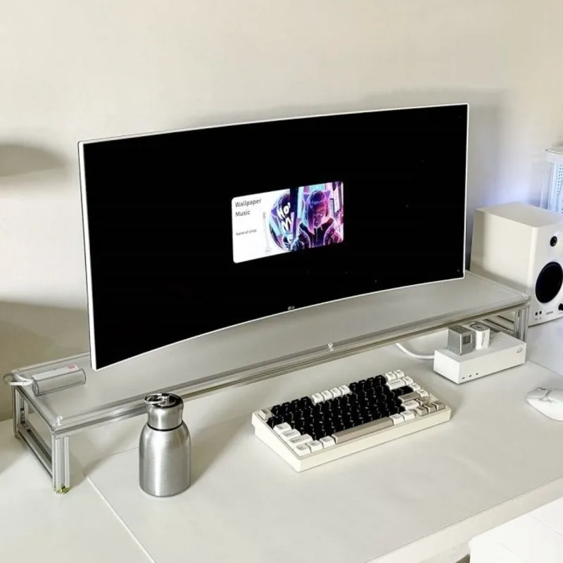 Supporto per monitor in allumi - Desk Setup For Laptop And Monitor recensione e prezzo
