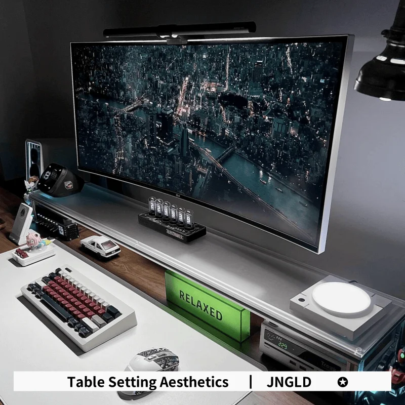 Supporto per monitor in allumi - Desk Setup For Laptop And Monitor recensione e prezzo