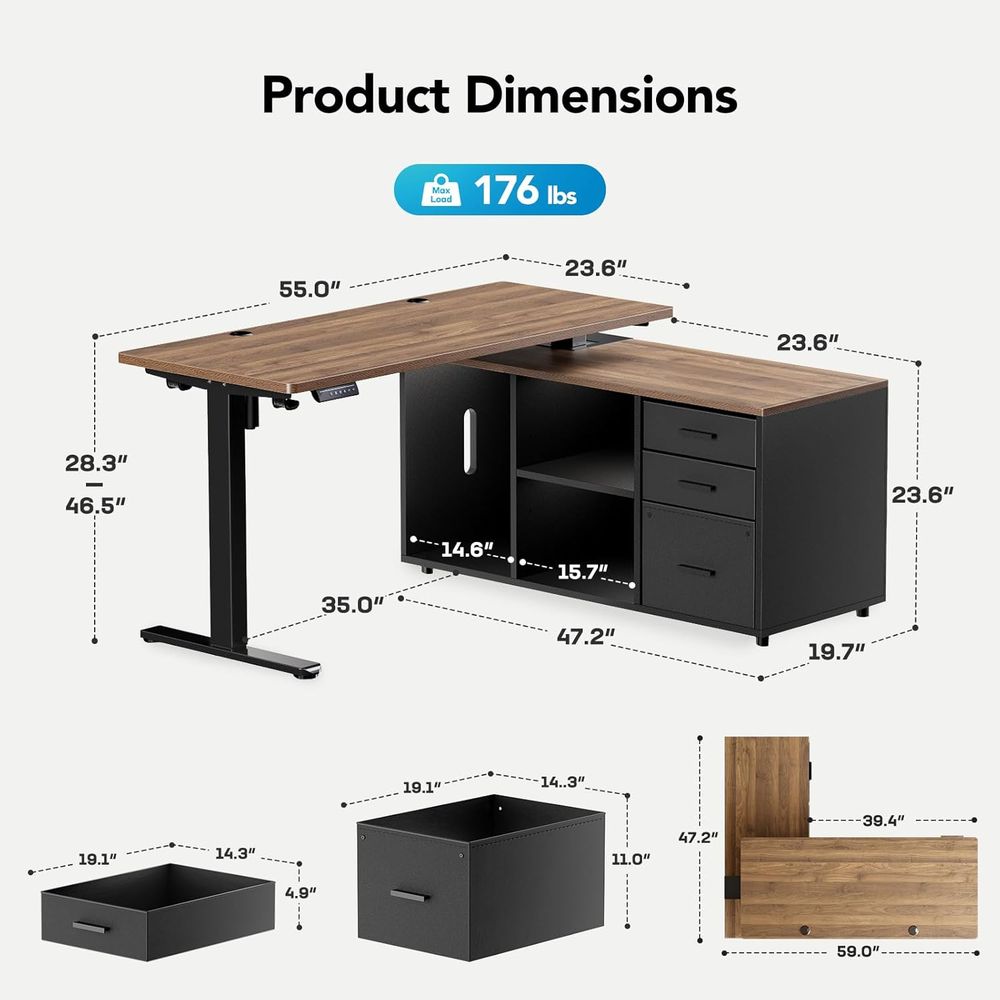 Scrivania a L da 55 pollici co - L Shaped Desk Setup recensione e prezzo